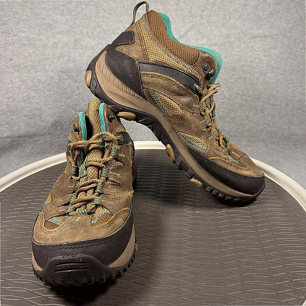 Merrell Salida Dark Earth Hiking Boots Womens 9 Brown Suede Ankle Trail