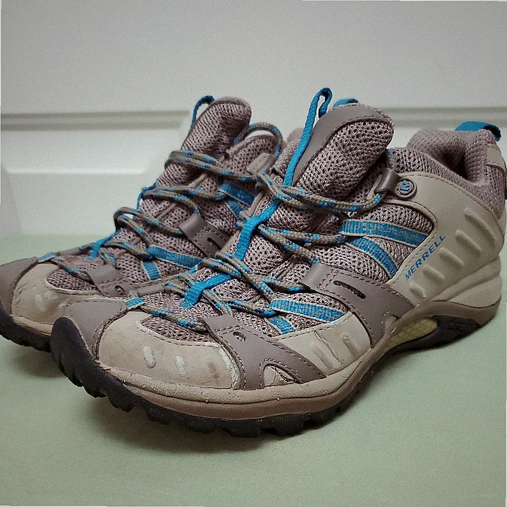 MERRELL Siren Sport 2 Low Top Hiking Trail Shoes Womens Size 7.5 Vibram, Skylab