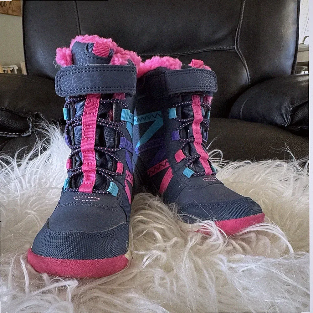 Merrell Snow Crush 2.0 Jr WP Kids Snow Boots Waterproof Blue Pink Size 7 toddler