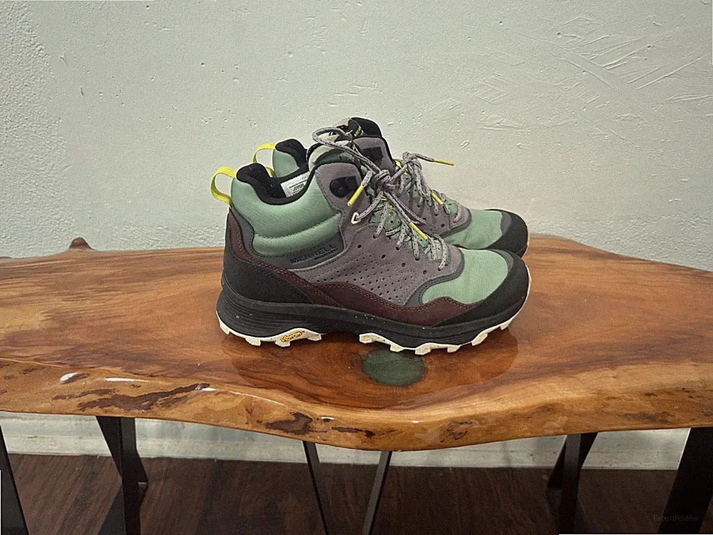 Merrell Speed Solo Mid Hiking Boots | Women's Size 10 Jade | Suede Waterproof