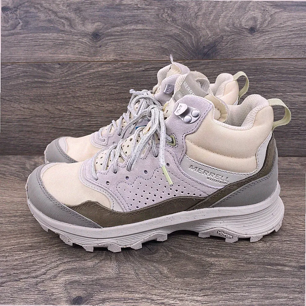 Merrell Speed Solo Mid Waterproof Hiking Boots Women's Size 8 Trail Shoes