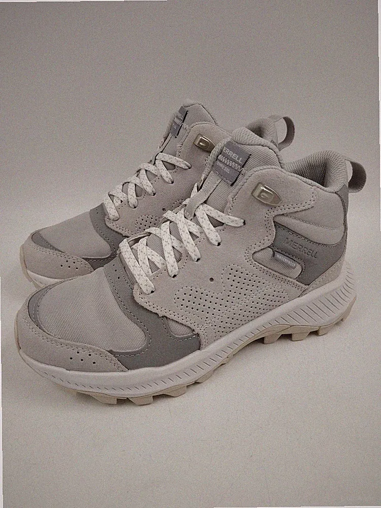 Merrell Tempo Sol Gray Waterproof Hiking Boots for Women Size 6 Brand New