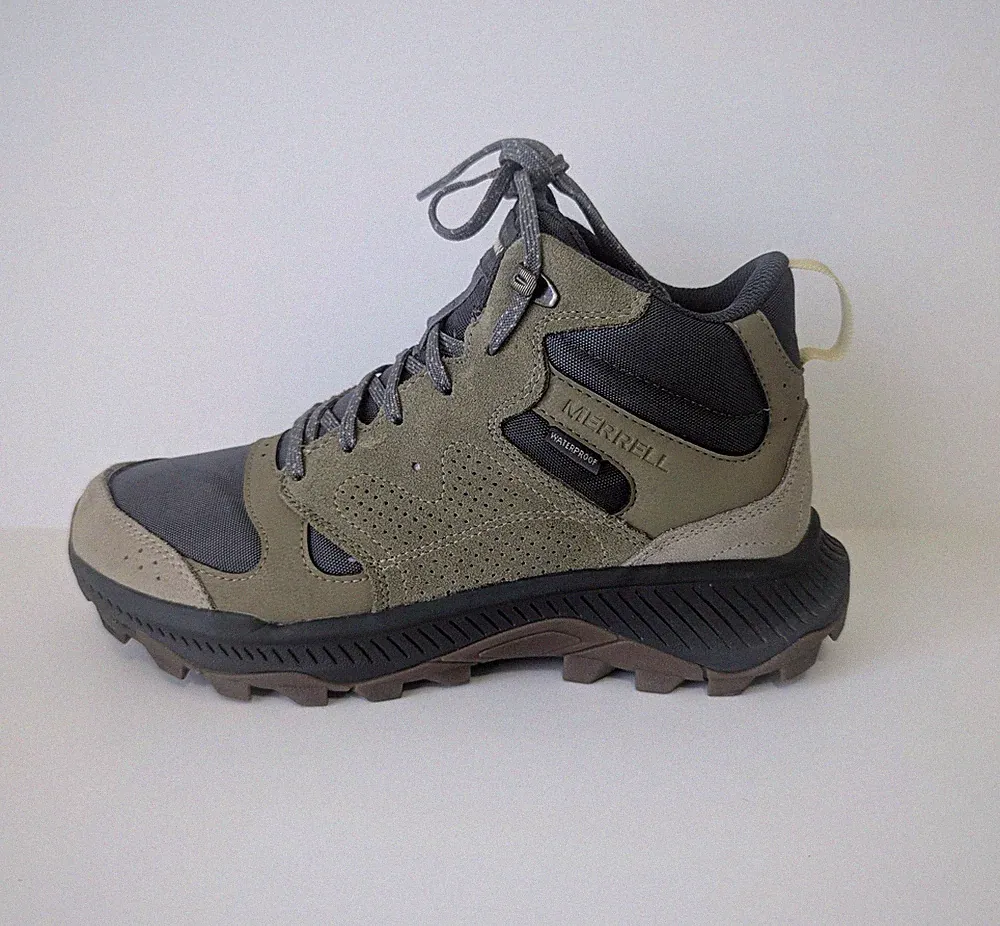Merrell Tempo Sol Mid Men’s 8M Waterproof Hiking Walking Boots Mountain Brown