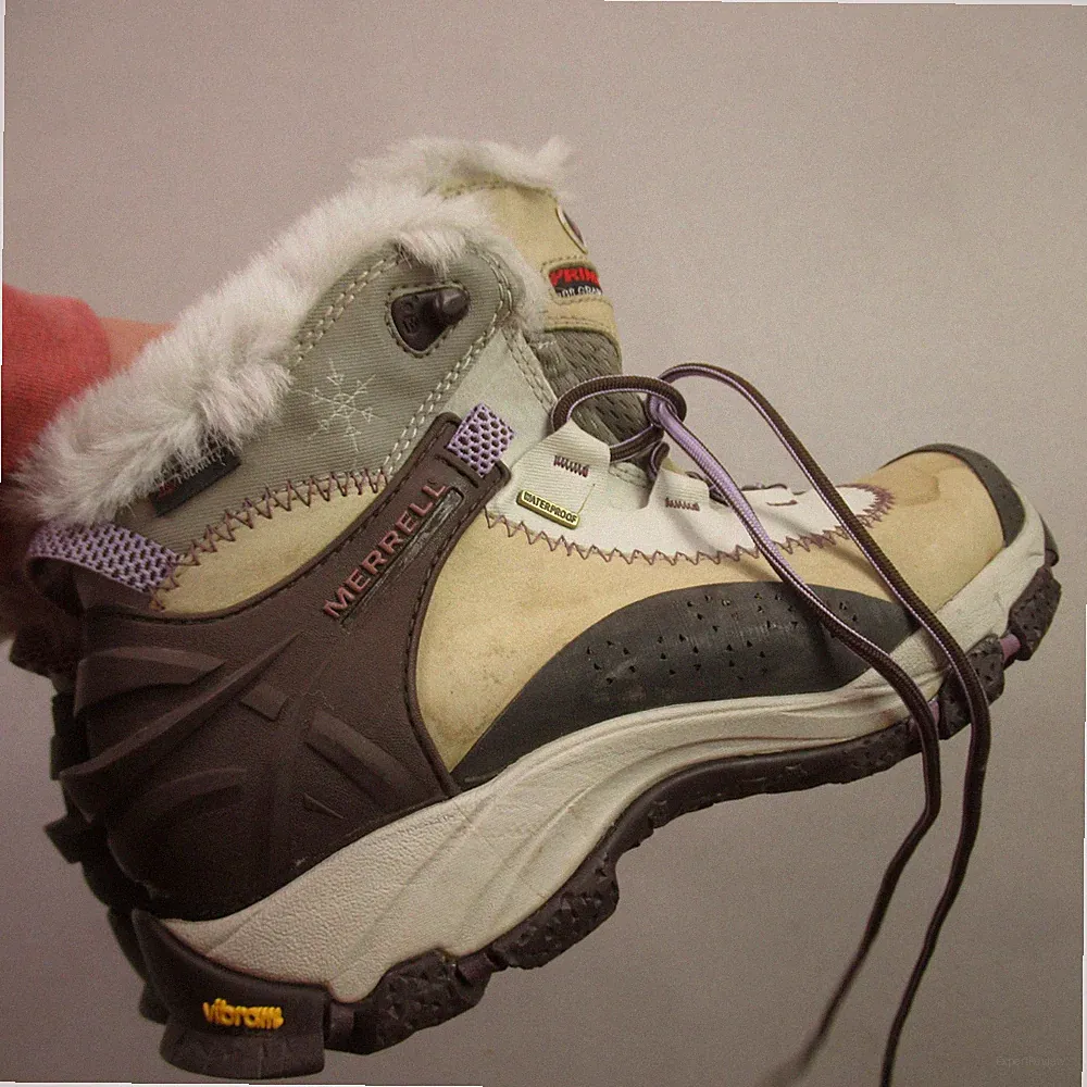 Merrell Thermo Arc 6 Brindle Waterproof Faux Fur Winter Hiking Boots Women's US