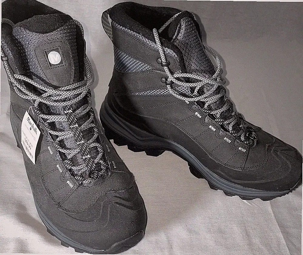 Merrell Thermo Chill Insulated Hiking Boots Black Gray NEW J16461 SIZE 12