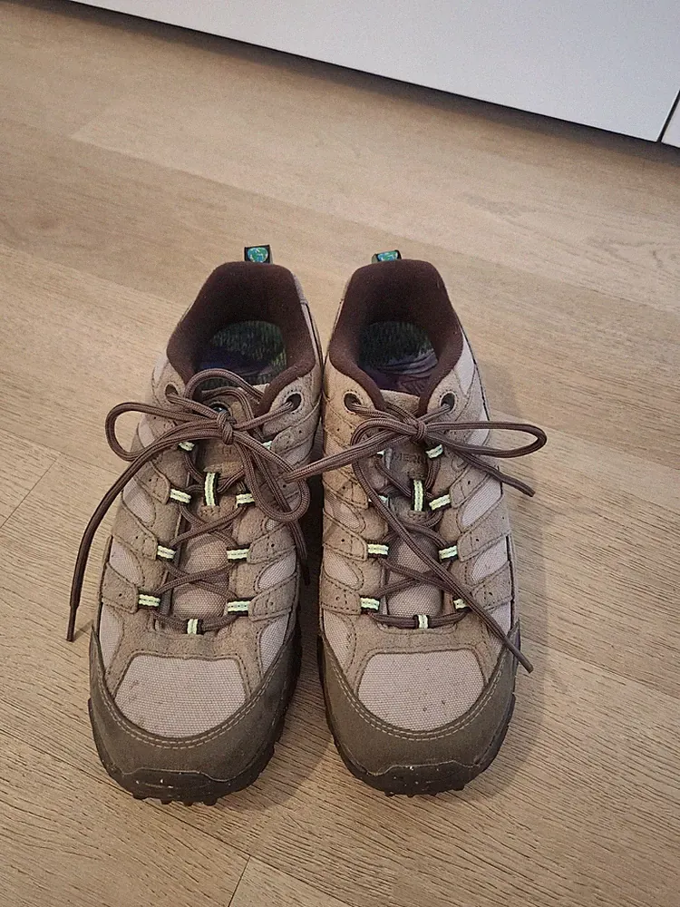 Merrell Vegan Moab 2 Waterproof Trail Hiking Shoes Drizzle Mint Women's Size 10