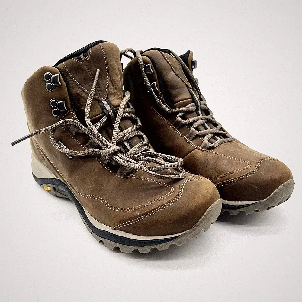 Merrell Women's Brown Siren Traveler 3 Mid Top Waterproof Hiking Boots Size 8.5