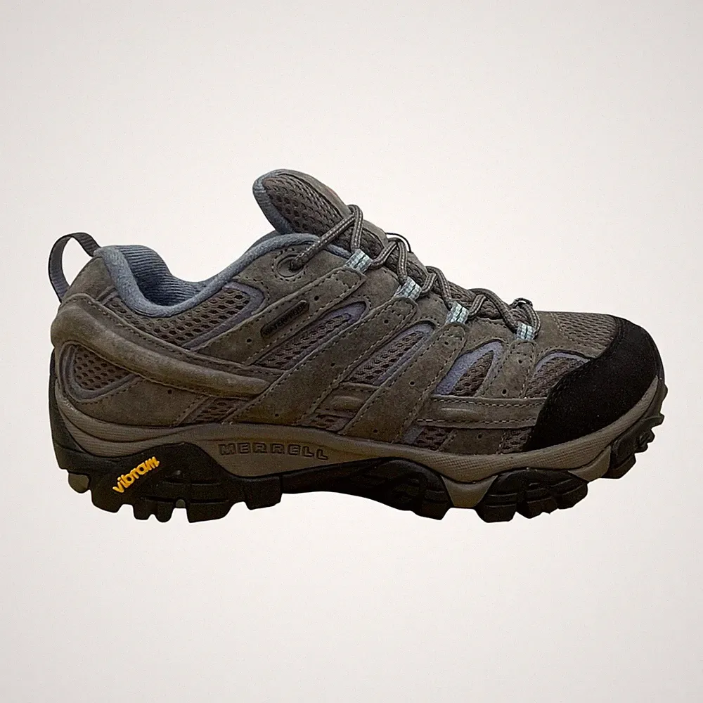 Merrell Women’s Gray Mesh & Suede Vibram Soles Upper Hiking Shoes Size 9.5