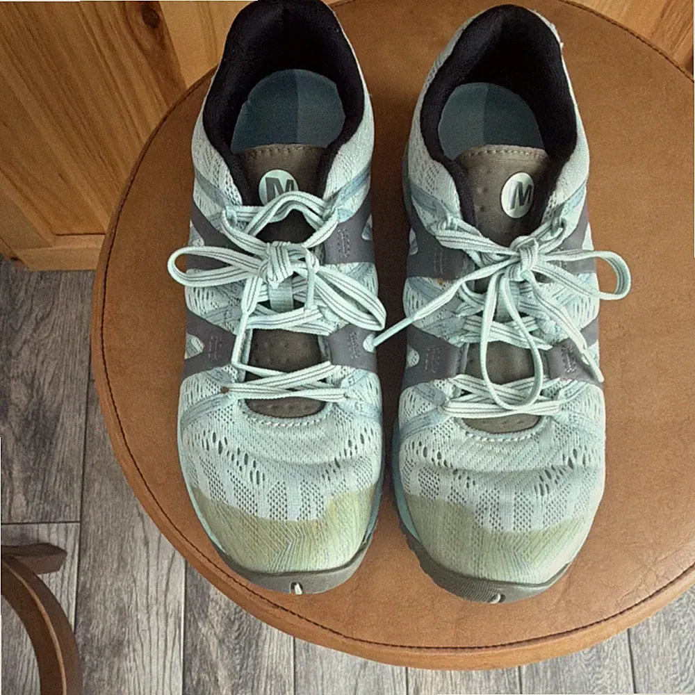 Merrell Women's Hiking Shoes Light Green Gray Size 7 J12396 Medium