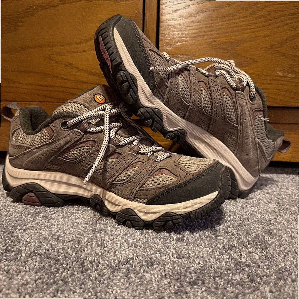 Merrell Womens Moab 3 J035888 Brown Hiking Shoes Sneakers Size 7 Hiking Vibram