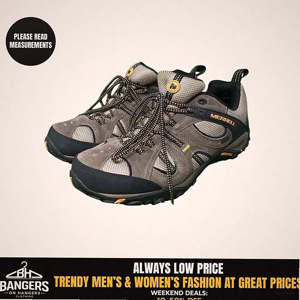 Merrell Yokota Trail Ventilator Hiking Shoes Men's 10.5 Walnut Suede Waterproof