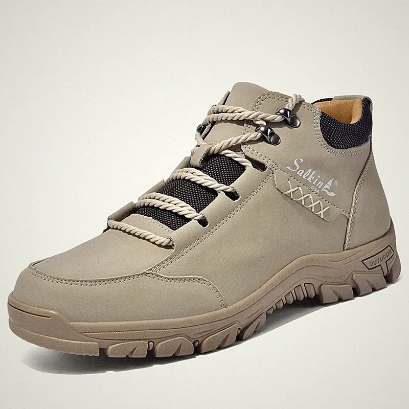 Middle Top Anti Slip Shoes Man's Outdoor Hiking Mountain Climbing Boots
