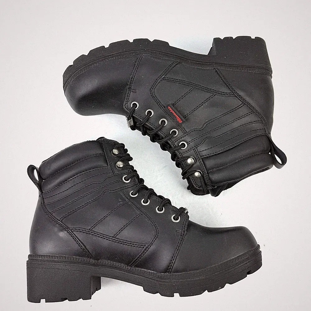Milwaukee Boots 10 Narrow Lace Up Motorcycle Sturdy Hiking Boot Womens