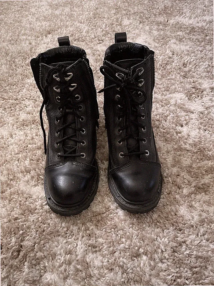Milwaukee Boots Mens Size 8D Freedom Flex Motorcycle Zip Side MB408