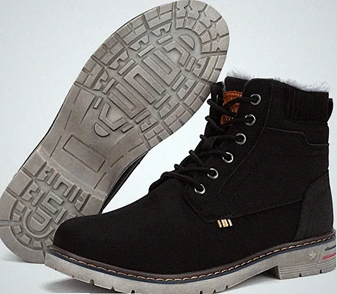 Mishansha Women's 6 Men's 5 Anti-Slip Winter Snow Hiking Boots Water Resist