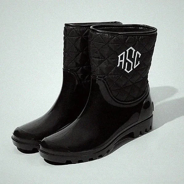 Monogrammed Rain Boots, Personalized Boots, Gift for Women