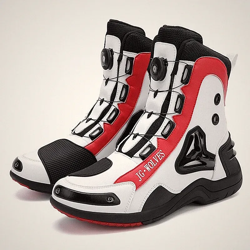 Motorcycle Boots Male Motocross Shoes Bicycle Racing Speed Sneakers Waterproof