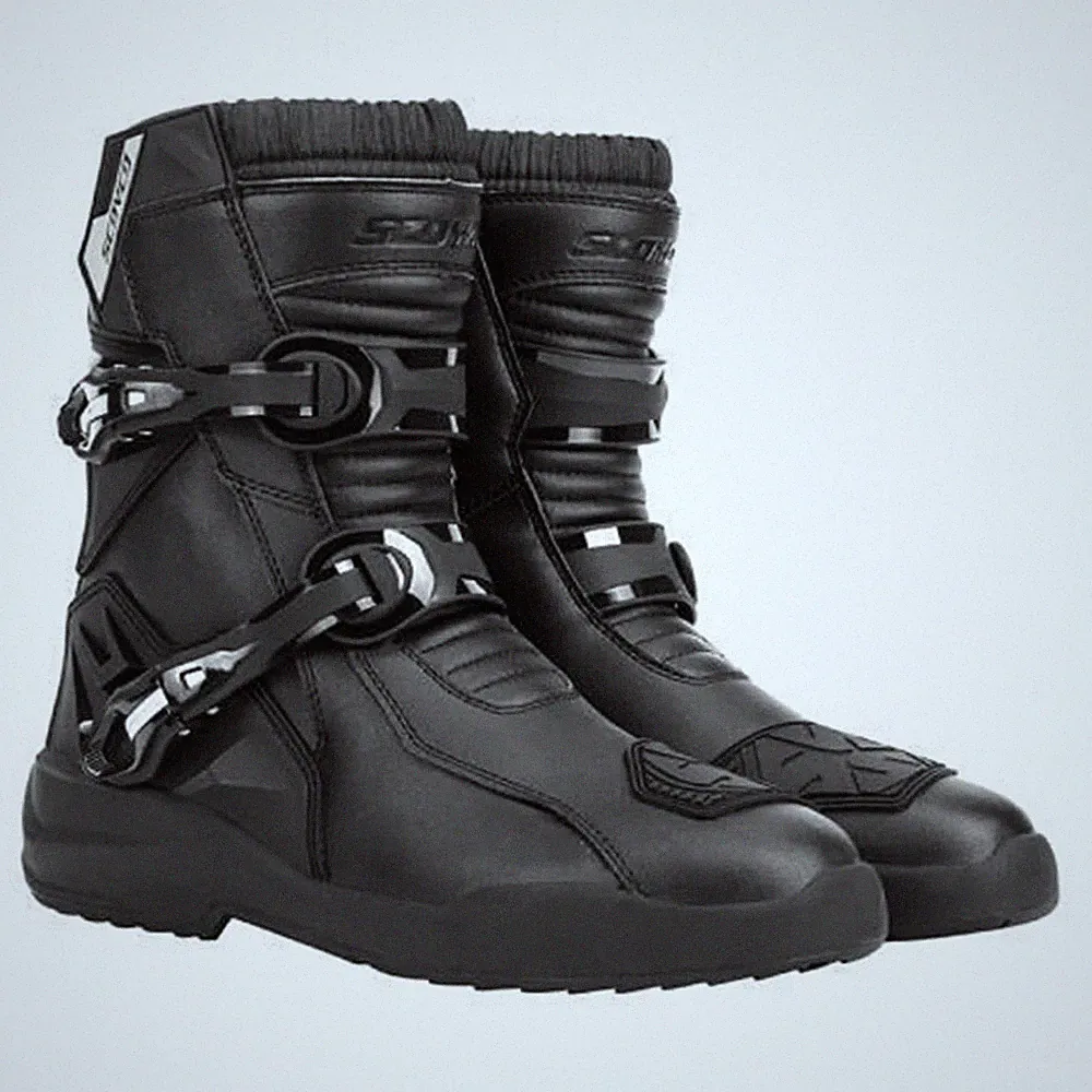Motorcycle Boots Wear-resistant Men's Biker Boots Anti-slip Motorcycle Boots