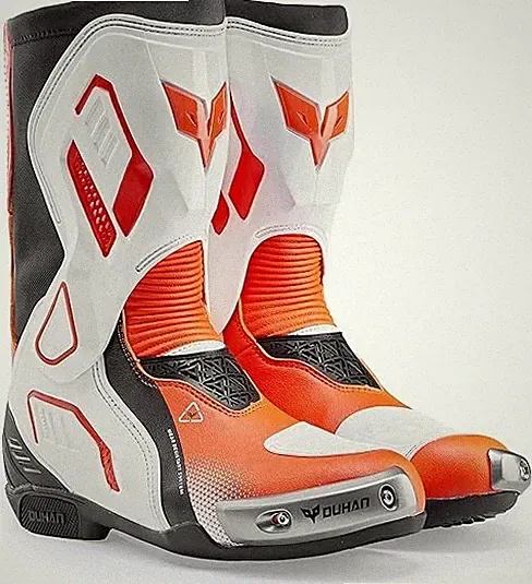 Motorcycle Riding Boots Dual-Axis Racing Anti-Slip TPU Protection Men Women