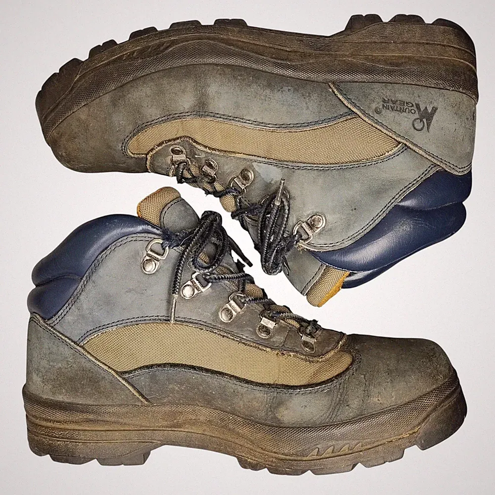 Mountain Gear Footwear Work Boots Mens US 10 Multi Full Grain Leather Lace Up