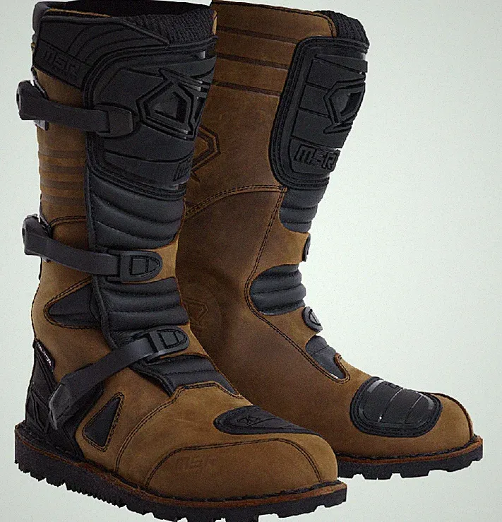 MSR™ Waterproof Adventure Motorcycle Boots Size 13 Brown