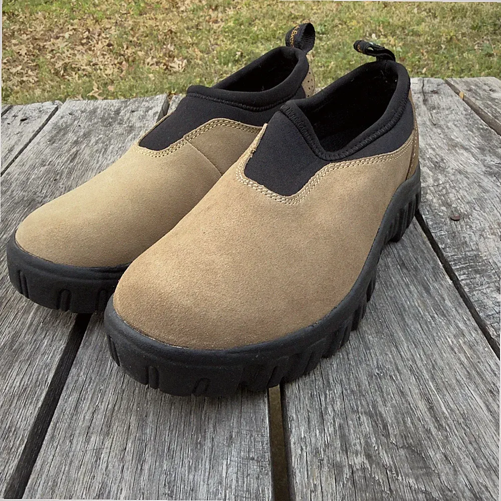 Mt. Everest Mountain Loafer Mens 9 Tan Suede Neoprene Slip On Hiking Shoes