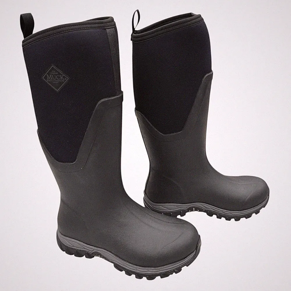 Muck Arctic Sport II Tall Boots Womens 8M Black Waterproof Insulated