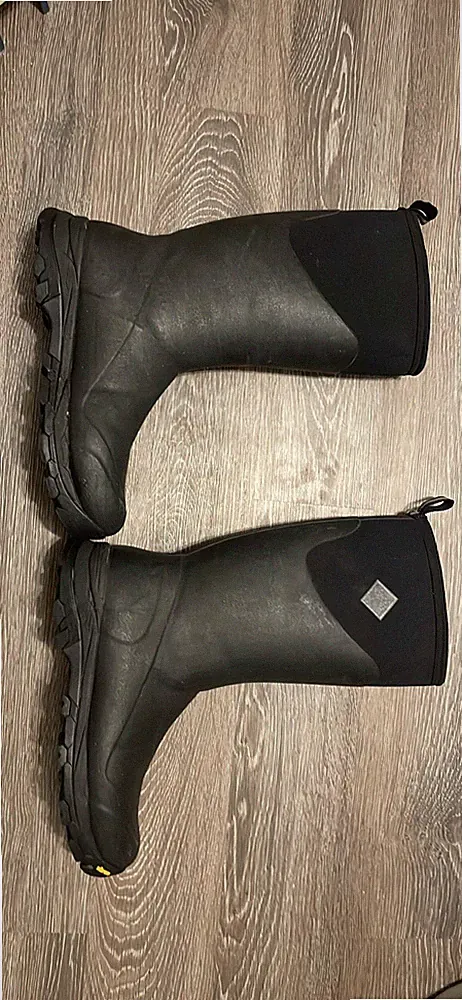 Muck Boot Company Men's Black Mid-Calf Rain Boots Rubber US 14 UK 13 EU 48