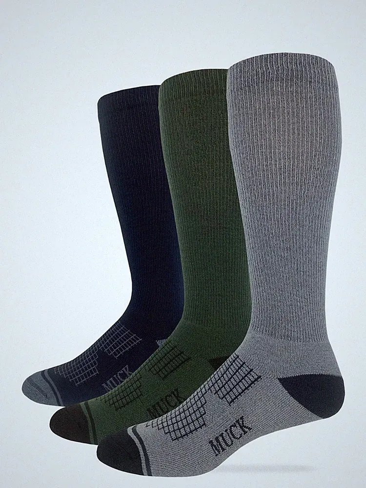 Muck Boot Mens Lightweight Ultra Dri over the calf Boot Socks 1 Pair Pack