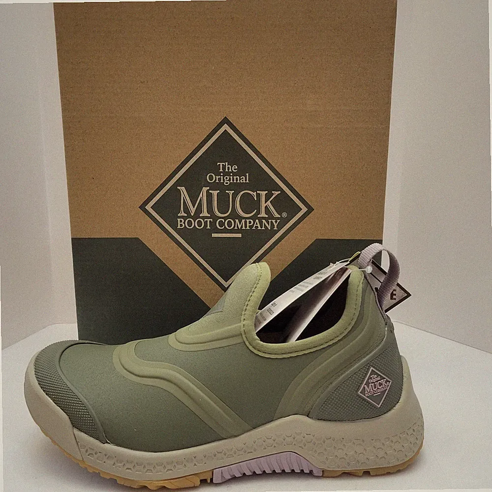 Muck Boot Outscape Low Women’s Size 5 Green Waterproof Slip On Shoes