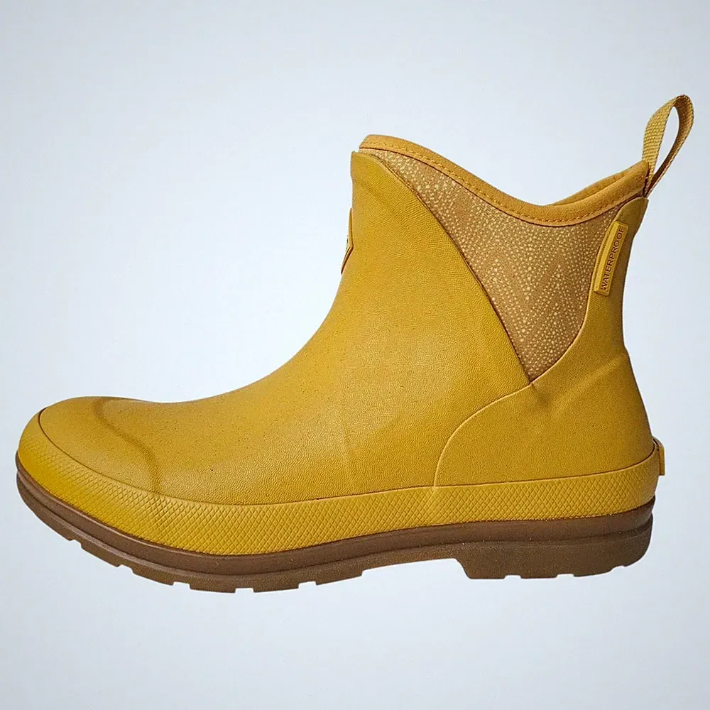 MUCK Boot (Women's 5) Originals Waterproof Ankle Rain Mud Boots Yellow