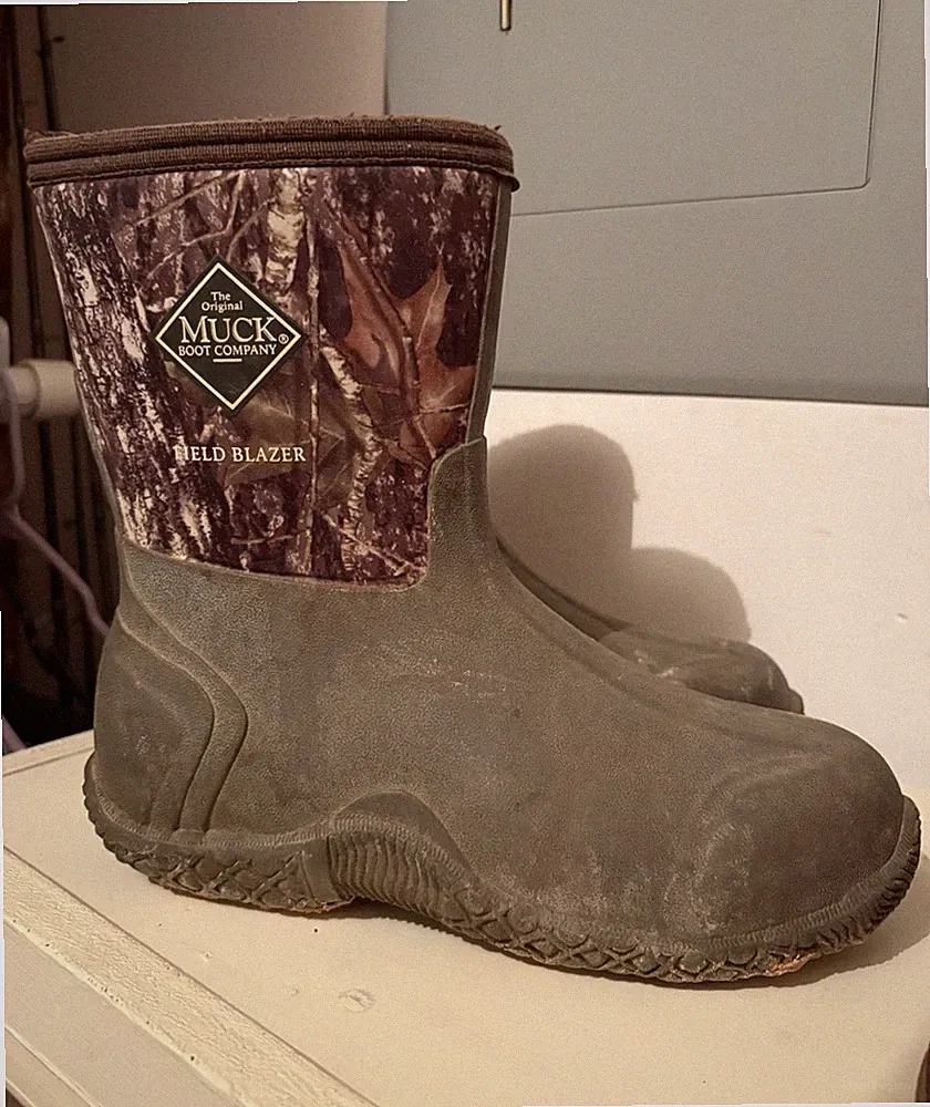 Muck Boots Field Blazer Kids Camouflage Rain Boot Size 6 Waterproof Rubber