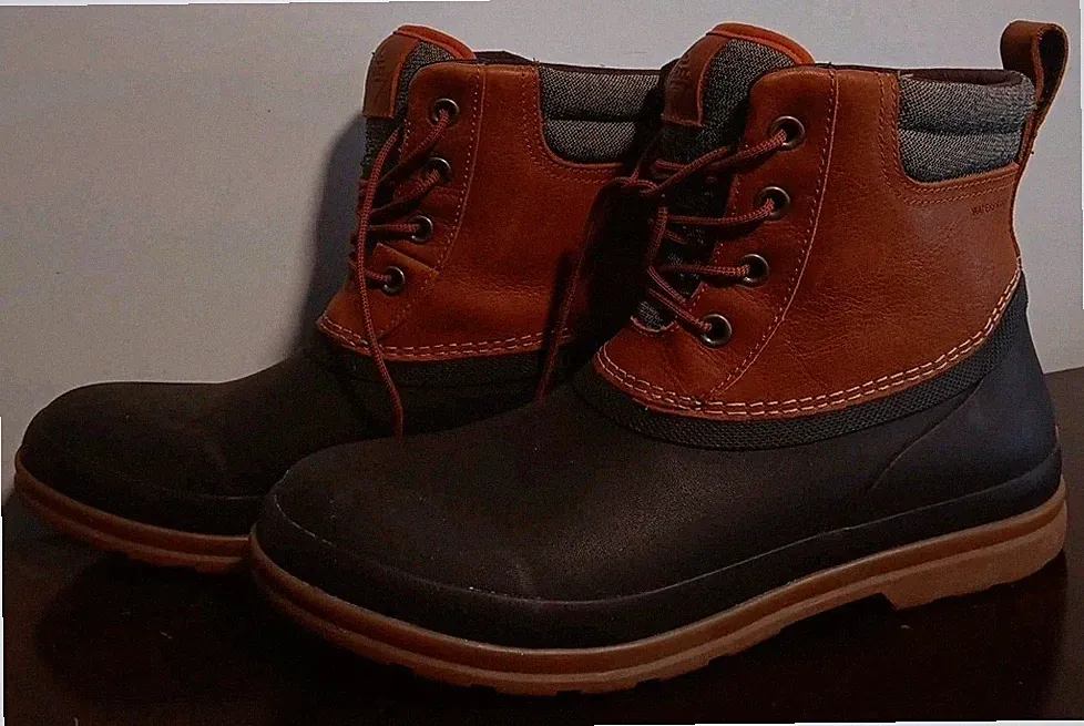 Muck Light Brown Leather Originals ODL902 Boots Durable Stylish Leather EUC