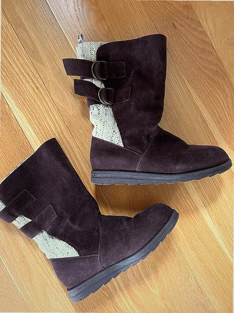 Muk Luks Jean Boots Size 7