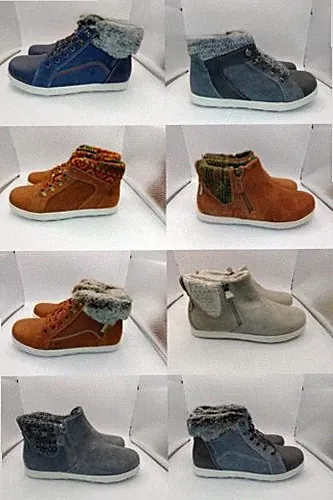 MUK LUKS WOMEN'S HIKING ANKLE BOOTS FAUX SUEDE MEMORY FOAM sz 6 VARIOUS COLORS