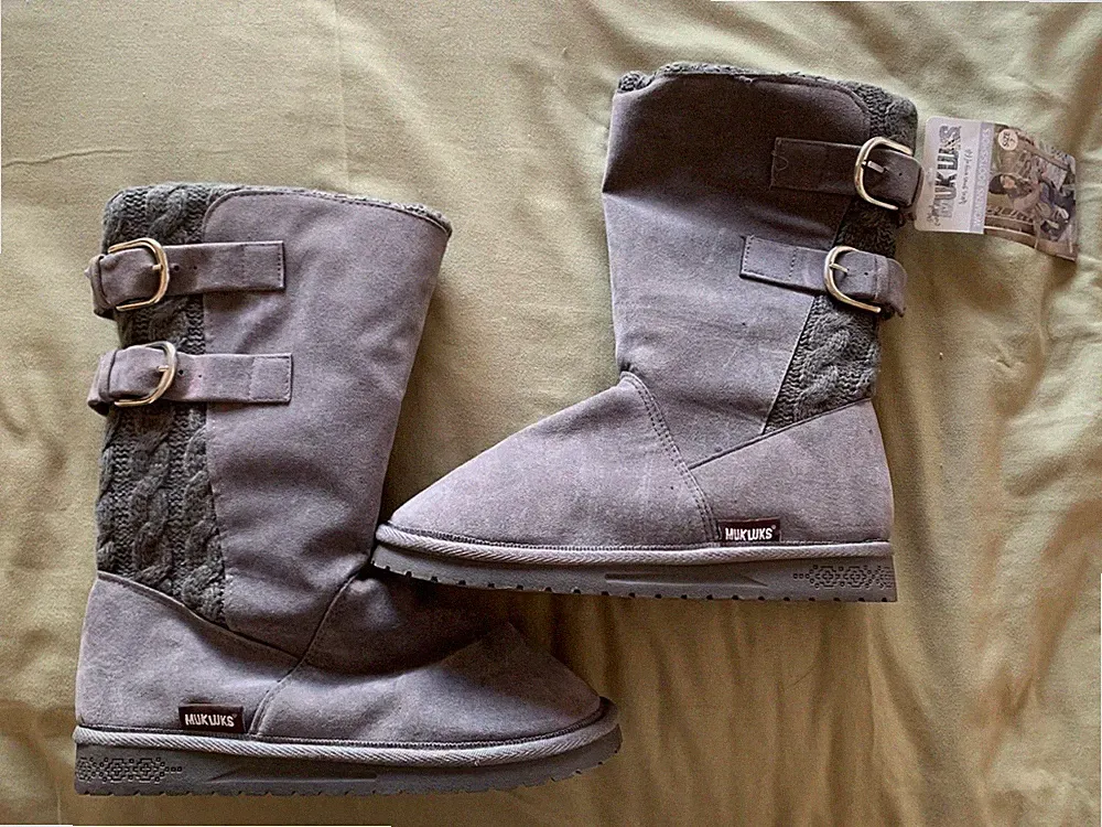 MUKLUK WINTER BOOTS FLEECE LINED WATER RESISTANT NWT SZ 7