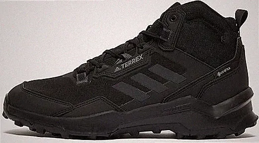NEW ADIDAS MEN'S TERREX AX4 MID GORE-TEX HIKING SHOES CORE BLACK (FY9638)