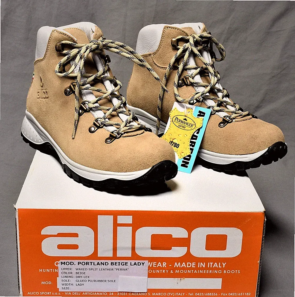 NEW Alico Leather Portland Womens Backpacking Hiking Trekking Boots Size 8 Lady