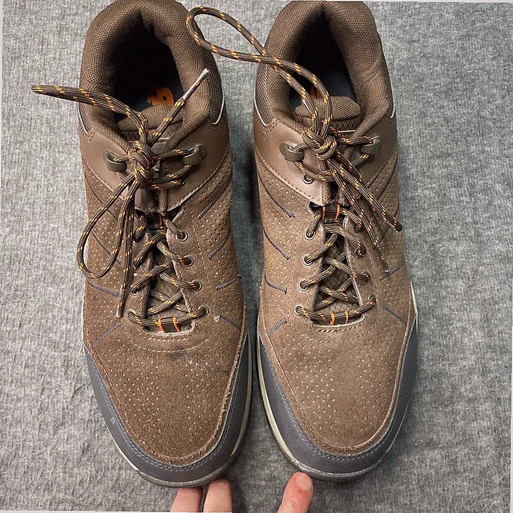 New Balance Hiking Boots MW1201 Mens 12.5 Brown Suede Lace-Up Outdoor Trail