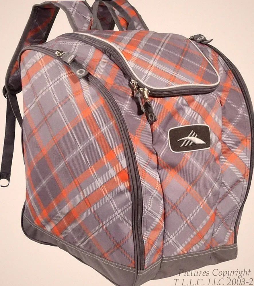 NEW Diamond Plaid Trapezoid High Sierra Snowboard Ski Bootbag/Backpack-3 Bonuses