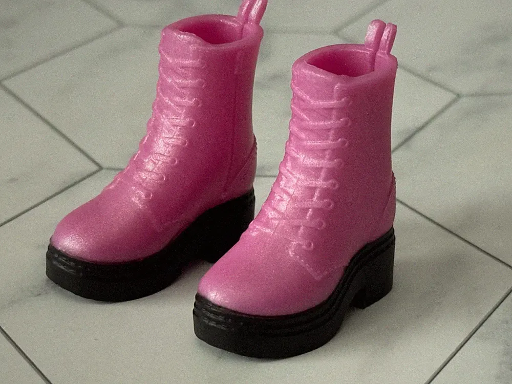 New Disney ily 4Ever 11" Doll Stitch Inspired Pink High Top Hiking Boots Shoes