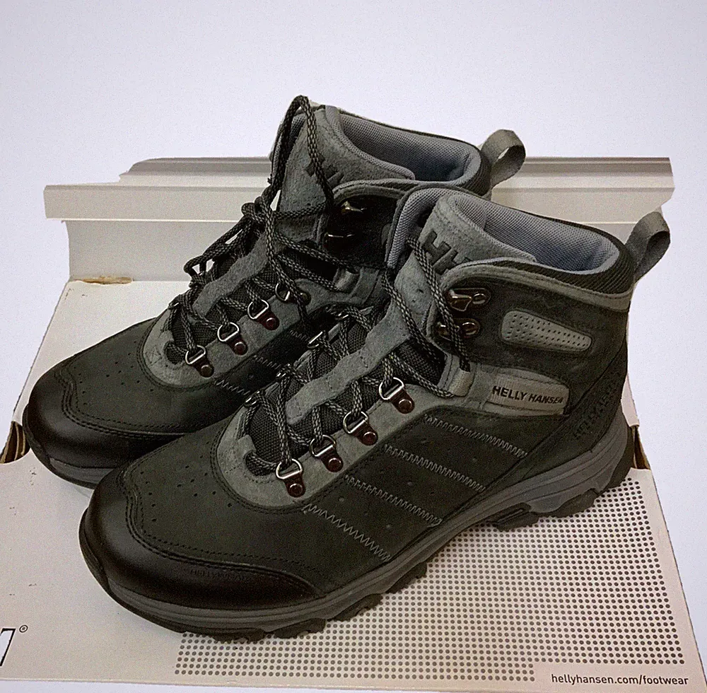 NEW Helly hansen mens Rapide Leather Black Mid Hiking Boots Size 7