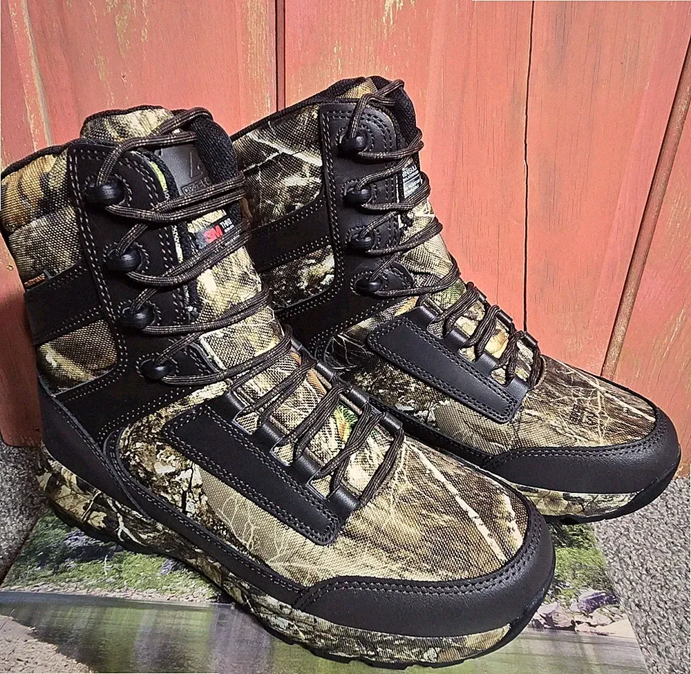 NEW In BOX Ozark Trail Men's Realtree Camo Lace Up Boots Hunting Size 9.5
