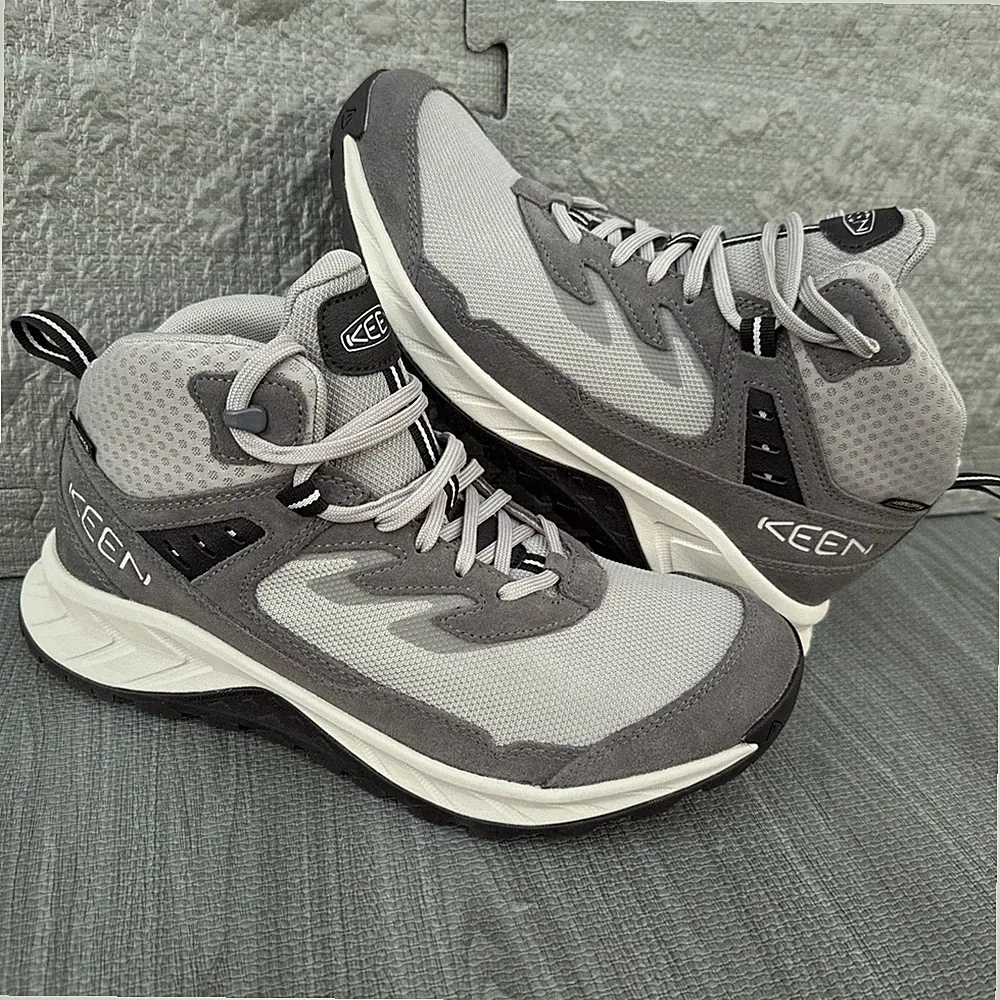 New Keen Boots Hightrail Mid Hiking Waterproof Insulated Mens 9.5 Gray Keen Dry
