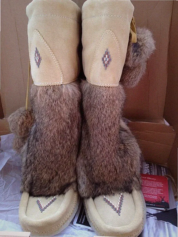 🔥NEW🔥 Manitobah Mukluks 586537 Women's Size 5 Mukluk Winter Boots 🔥2DAYGET🔥