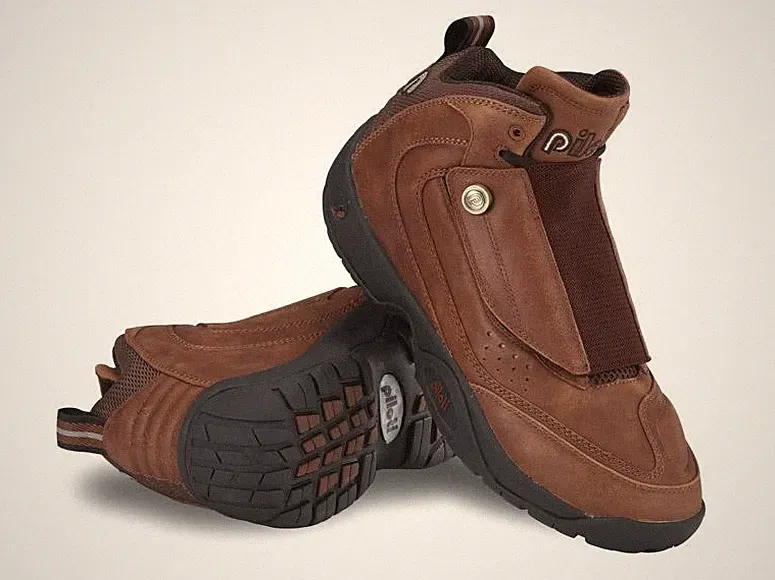 New Men's Piloti Moto 800 Motorcycle Leather Boots Shoes Size 7.5 Brown