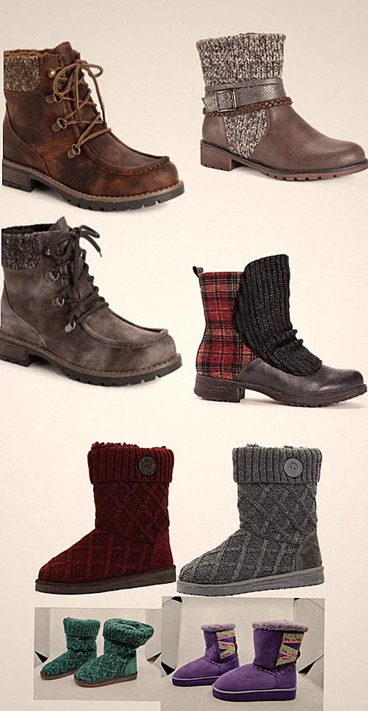 NEW MUK LUKS WOMEN'S FASHION WINTER BOOTS sz 6 VARIOUS COLORS AND MODELS