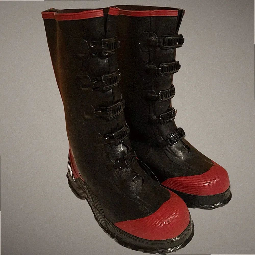 New Red Wing Worx 5 Buckle Rubber Overshoes Work Boots 5902-1 Size 8