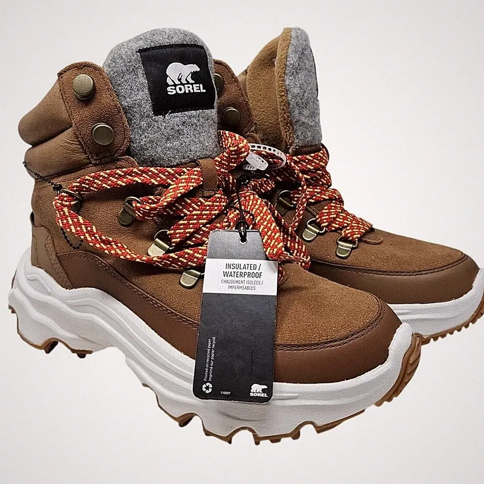 NEW Sorel 7 Kinetic Breakthru Conquest Sneaker Boot Gorpcore Brown Snow Outdoor