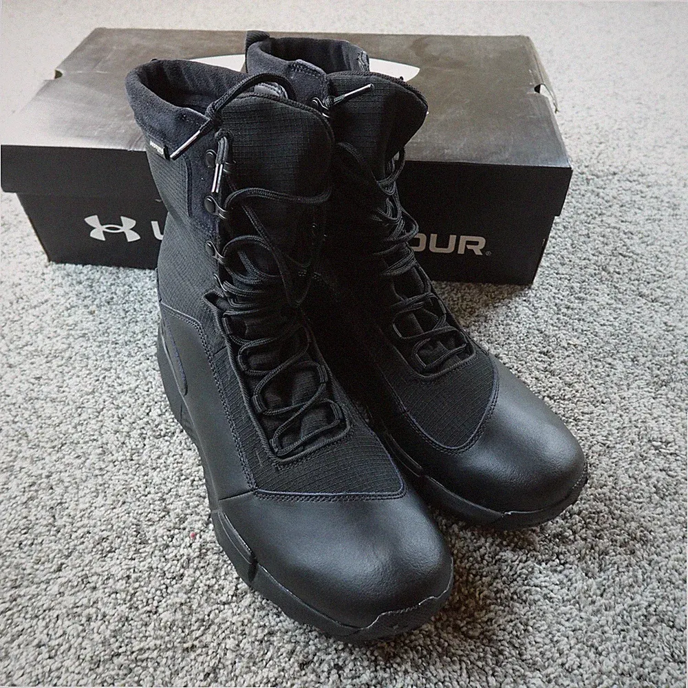 NEW Under Armour Boots Mens 12.5 Black UA Charged Loadout 8" Combat Tactical